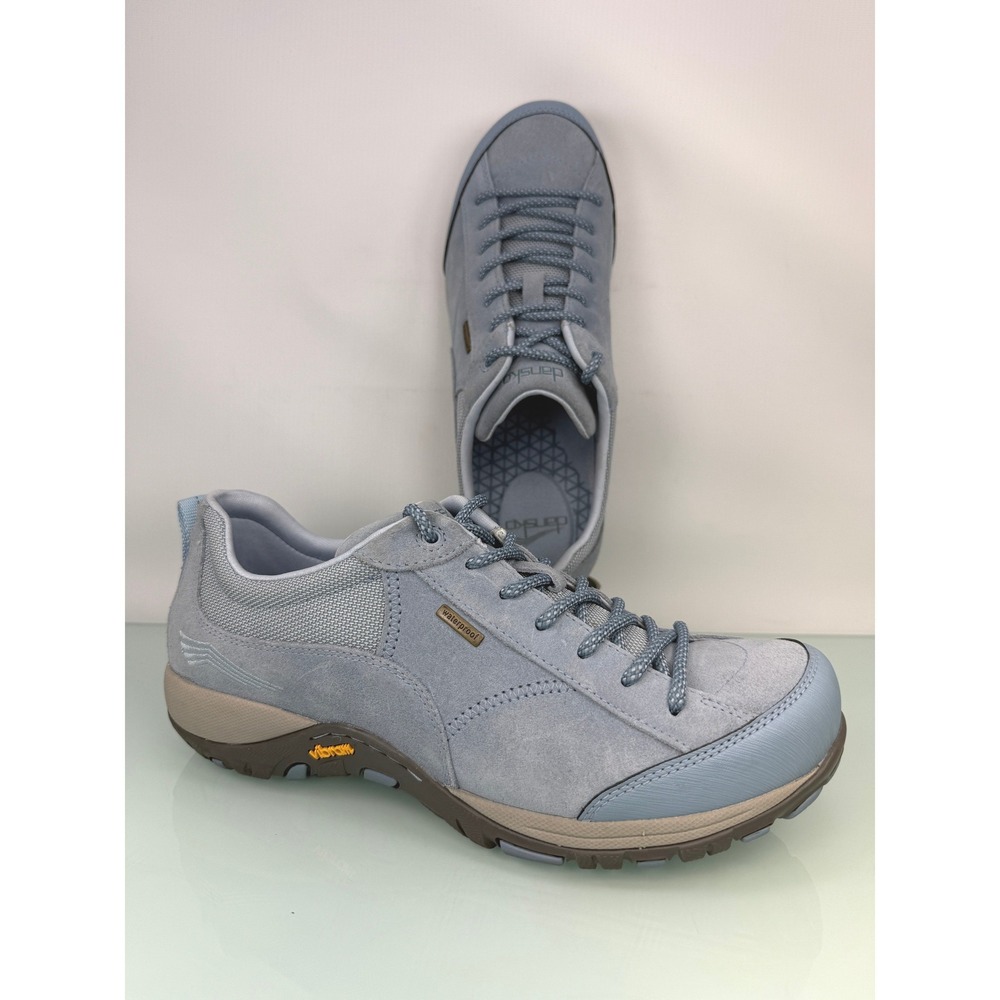 Dansko Paisley Sneakers Sz 40 Gray Blue Waterproof Suede Hiking Walking Goprcore